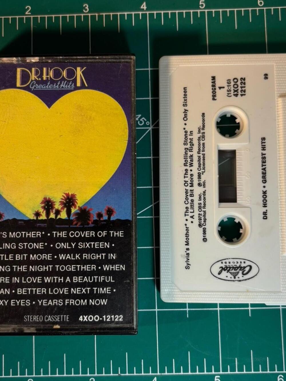 Vintage Dr. Hook Greatest Hits Cassette Tape 1980 Capitol 4XOO-12122